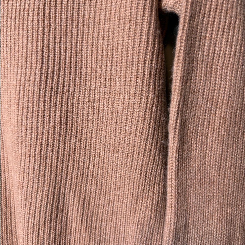 Madewell Women’s Quarter Zip Tan Merino Wool Blend Sweater Size XXS - Picture 4 of 6